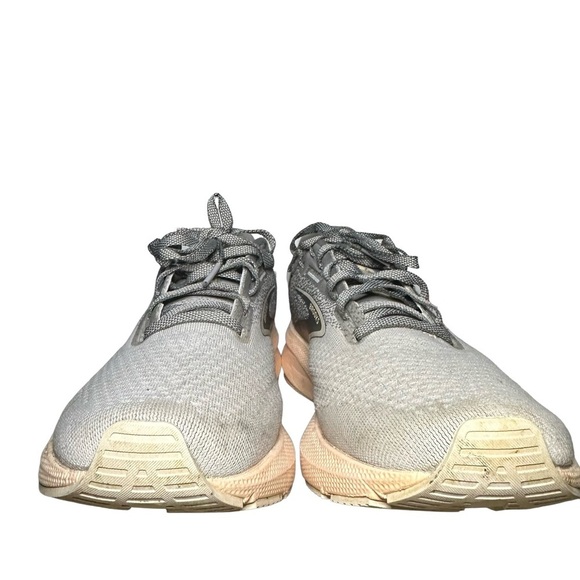 Brooks Launch 10 womens 7.5 grey/crystal grey/pale Peach colorway breathable run - Picture 5 of 10